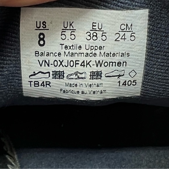 VANS Off The Wall Sz 8 Womens Blue Red Floral Shoes Lace Up Sneaker. - Picture 8 of 8